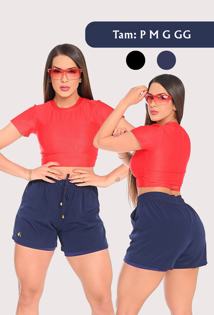 SHORT DUPLO DE CORRIDA - 074KF