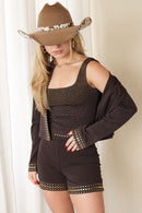 SHORT MONTARIA STRASS - 805