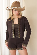 SHORT MONTARIA STRASS - 805