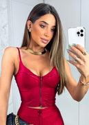 CROPPED ZIPER STRASS  |REF 103-3