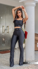 CALCA PRADA CINTO FLARE - REF 166-1