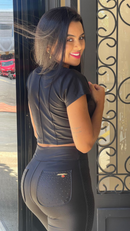 CROPPED MARIA STRASS - REF 395-1